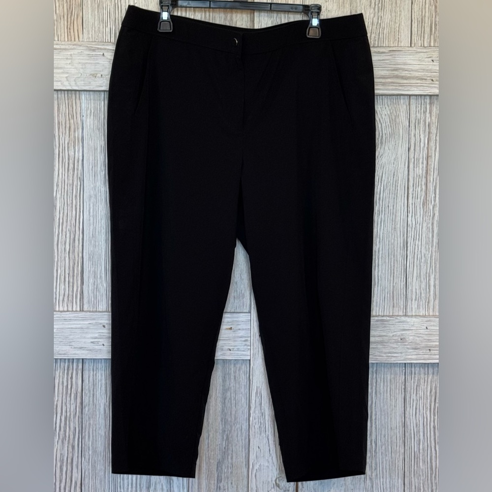 Chico's Elegant Black Crop Pants sz 3